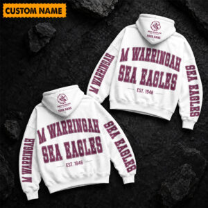 Auspiritmerch Manly Warringah Sea Eagles Hoodie Custom Name Gift For Fan