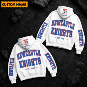Auspiritmerch Newcastle Knights Hoodie Custom Name Gift For Fan