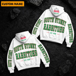 Auspiritmerch South Sydney Rabbitohs Hoodie Custom Name Gift For Fan