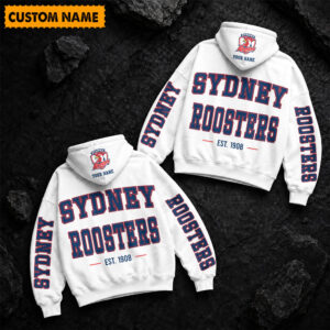 Auspiritmerch Sydney Roosters Hoodie Custom Name Gift For Fan
