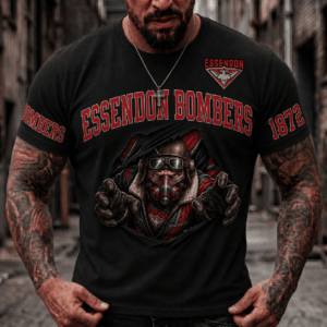 Auspiritmerch Essendon 2026 Premium T-Shirt Custom Name Gift For Fan