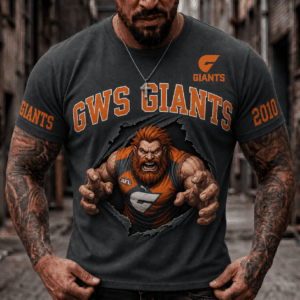 Auspiritmerch GWS Giants 2026 Premium T-Shirt Custom Name Gift For Fan