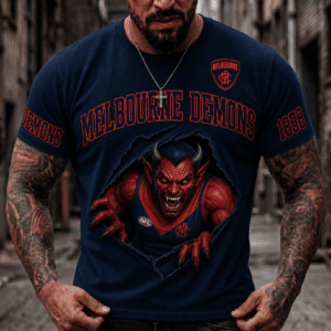 Auspiritmerch Melbourne Demons 2026 Premium T-Shirt Custom Name Gift For Fan