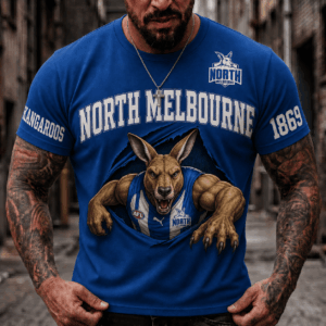 Auspiritmerch North Melbourne 2026 Premium T-Shirt Custom Name Gift For Fan