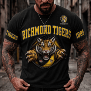 Auspiritmerch Richmond Tigers 2026 Premium T-Shirt Custom Name Gift For Fan