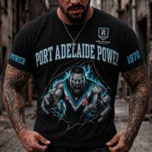 Auspiritmerch Port Adelaide 2026 Premium T-Shirt Custom Name Gift For Fan