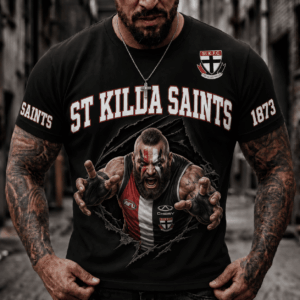 Auspiritmerch St Kilda Saints 2026 Premium T-Shirt Custom Name Gift For Fan