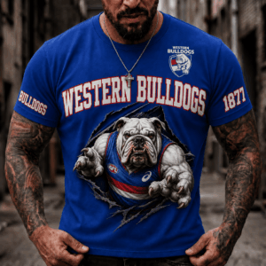 Auspiritmerch Western Bulldogs 2026 Premium T-Shirt Custom Name Gift For Fan