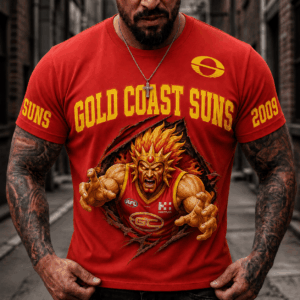 Auspiritmerch Gold Coast Suns 2026 Premium T-Shirt Custom Name Gift For Fan