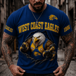 Auspiritmerch West Coast Eagles 2026 Premium T-Shirt Custom Name Gift For Fan