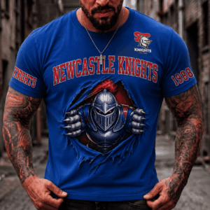 Auspiritmerch Newcastle Knights 2026 Premium T-Shirt Custom Name Gift For Fan