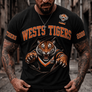 Auspiritmerch Wests Tigers 2026 Premium T-Shirt Custom Name Gift For Fan