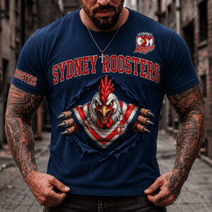 Auspiritmerch Sydney Roosters 2026 Premium T-Shirt Custom Name Gift For Fan