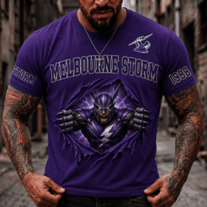 Auspiritmerch Melbourne Storm 2026 Premium T-Shirt Custom Name Gift For Fan