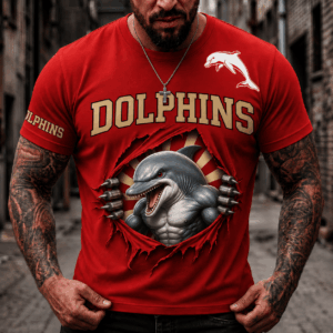 Auspiritmerch Redcliffe Dolphins 2026 Premium T-Shirt Custom Name Gift For Fan