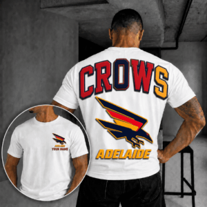 Auspiritmerch Adelaide Crows Casual T-Shirt Custom Name Gift For Fan