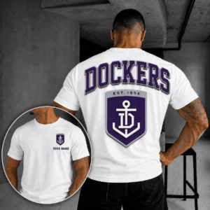 Auspiritmerch Fremantle Dockers Casual T-Shirt Custom Name Gift For Fan