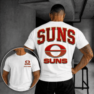 Auspiritmerch Gold Coast Suns Casual T-Shirt Custom Name Gift For Fan