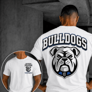 Auspiritmerch Canterbury-Bankstown Bulldogs Casual T-Shirt Custom Name Gift For Fan