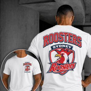 Auspiritmerch Sydney Roosters Casual T-Shirt Custom Name Gift For Fan