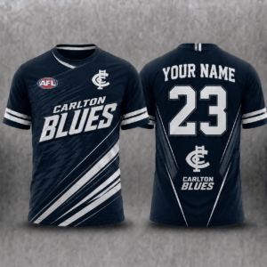 Auspiritmerch Carlton Blues Premium 2026 T-Shirt Custom Name Gift For Fan