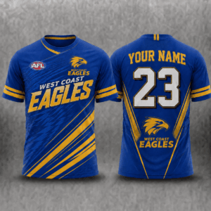 Auspiritmerch West Coast Eagles Premium 2026 T-Shirt Custom Name Gift For Fan