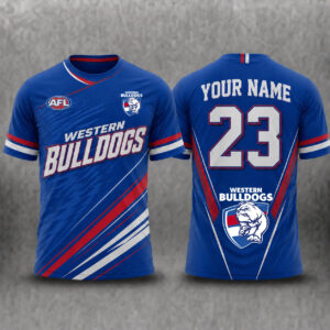 Auspiritmerch Western Bulldogs Premium 2026 T-Shirt Custom Name Gift For Fan