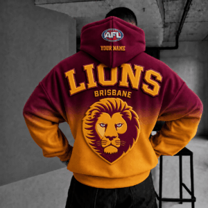 Auspiritmerch Brisbane Lions Custom Name 2026 Hoodies Gift For Fan
