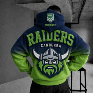 Auspiritmerch Canberra Raiders Custom Name 2026 Hoodies Gift For Fan