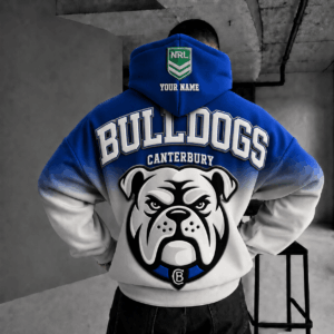 Auspiritmerch Canterbury-Bankstown Bulldogs Custom Name 2026 Hoodies Gift For Fan