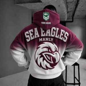 Auspiritmerch Manly Warringah Sea Eagles Custom Name 2026 Hoodies Gift For Fan