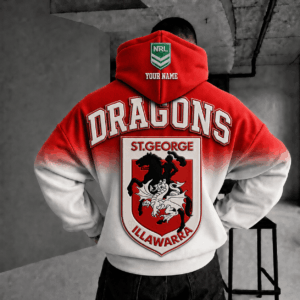 Auspiritmerch St. George Illawarra Dragons Custom Name 2026 Hoodies Gift For Fan