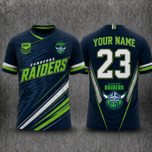 Auspiritmerch Canberra Raiders Premium 2026 T-Shirt Custom Name Gift For Fan