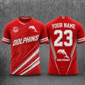 Auspiritmerch Redcliffe Dolphins Premium 2026 T-Shirt Custom Name Gift For Fan