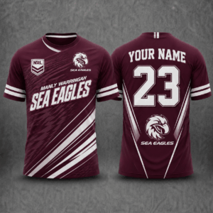 Auspiritmerch Manly Warringah Sea Eagles Premium 2026 T-Shirt Custom Name Gift For Fan