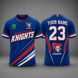 Auspiritmerch Newcastle Knights Premium 2026 T-Shirt Custom Name Gift For Fan