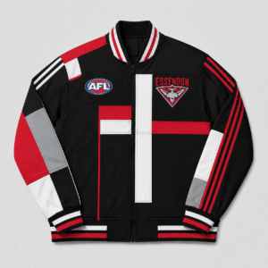 Auspiritmerch Essendon Baseball Jacket Custom Name & Number Gift For Fan
