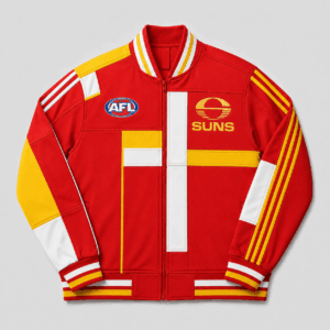 Auspiritmerch Gold Coast Suns Baseball Jacket Custom Name & Number Gift For Fan