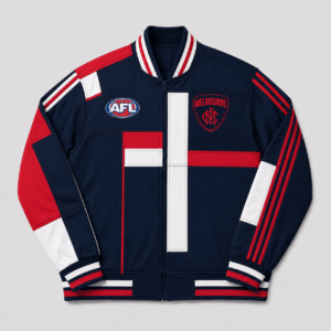 Auspiritmerch Melbourne Demons Baseball Jacket Custom Name & Number Gift For Fan