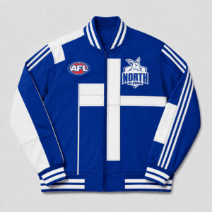 Auspiritmerch North Melbourne Baseball Jacket Custom Name & Number Gift For Fan