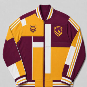 Auspiritmerch Brisbane Broncos Baseball Jacket Custom Name & Number Gift For Fan