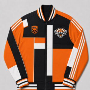 Auspiritmerch Wests Tigers Baseball Jacket Custom Name & Number Gift For Fan