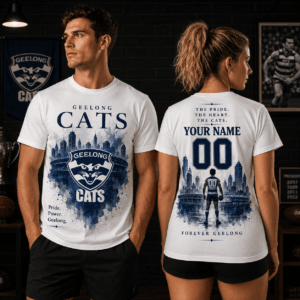 Auspiritmerch Geelong Cats Supporter T-Shirt Personalized Gift For Fan