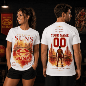 Auspiritmerch Gold Coast Suns Supporter T-Shirt Personalized Gift For Fan