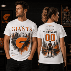 Auspiritmerch GWS Giants Supporter T-Shirt Personalized Gift For Fan