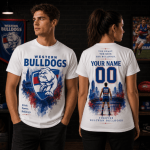Auspiritmerch Western Bulldogs Supporter T-Shirt Personalized Gift For Fan