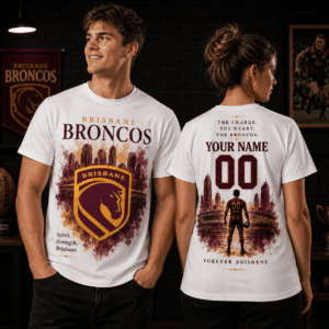 Auspiritmerch Brisbane Broncos Supporter T-Shirt Personalized Gift For Fan