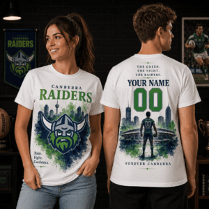 Auspiritmerch Canberra Raiders Supporter T-Shirt Personalized Gift For Fan