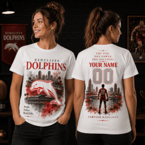 Auspiritmerch Redcliffe Dolphins Supporter T-Shirt Personalized Gift For Fan