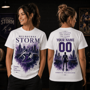 Auspiritmerch Melbourne Storm Supporter T-Shirt Personalized Gift For Fan